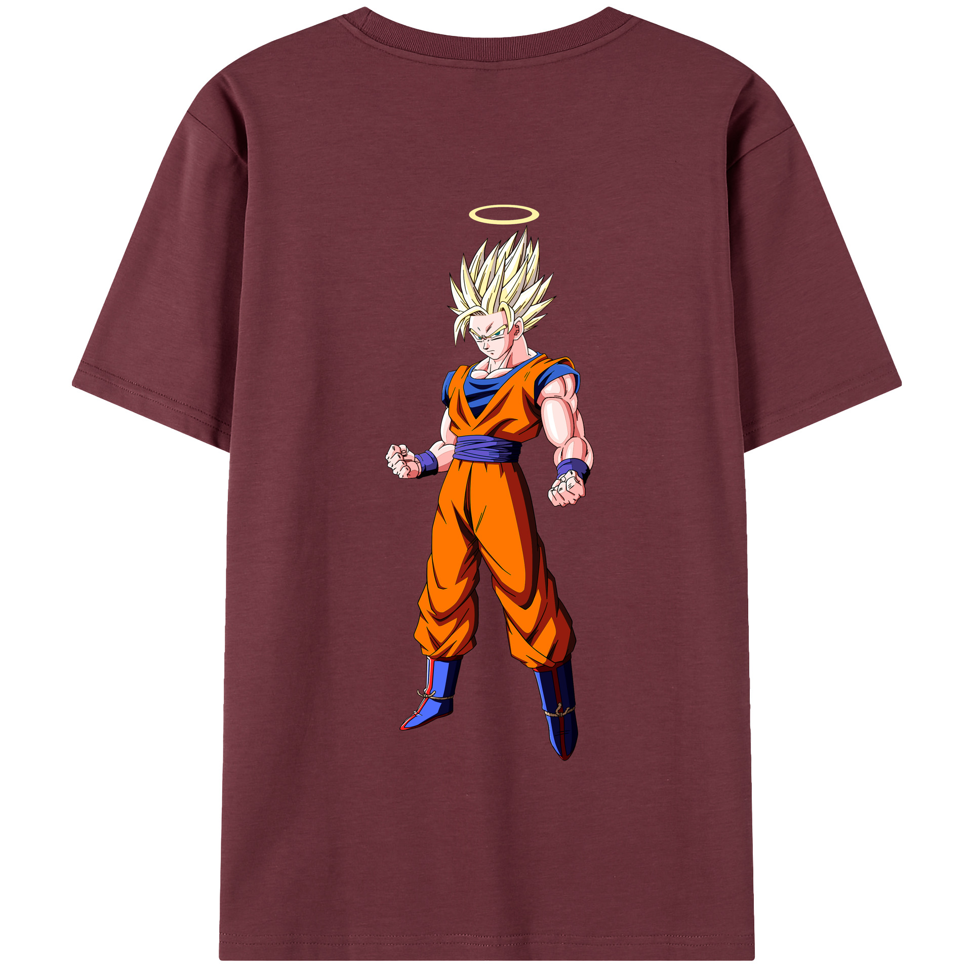 （画像用） ドラゴンボール 孫悟空（そん ごくう）Son Goku カカロット DRAGON BALL Kakarotto 綿100％半袖Tシャツ（背面プリント）